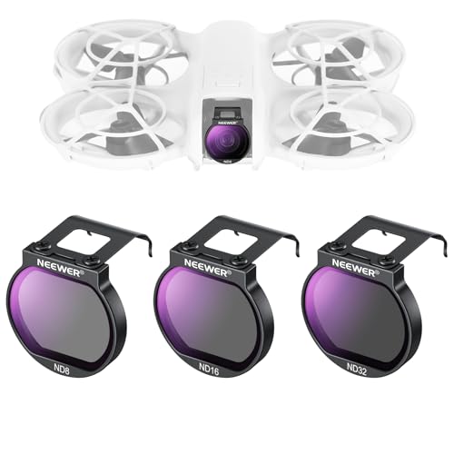 Neewer Lot de 3 filtres ND pour Drone Neo, ND8/ND16/ND32, Accessoires de Drone à densité Neutre, Verre Optique HD Multicouche, Compatible avec DJI Neo, FL-N32