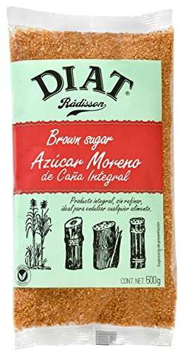 Diat Radisson - Azúcar Moreno De Caña Integral | Azúcar Moreno Natural | Azúcar Moreno Sin Refinar | Azúcar Integral Natural | Sabor Tropical Para Alimentos, Bebidas Y Cócteles.