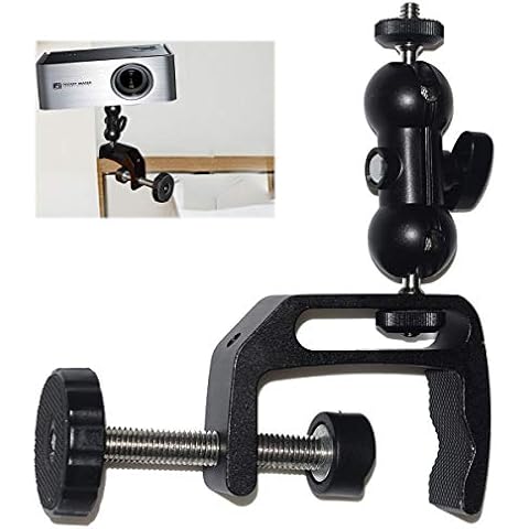 2-Be-Best Mini Projector Mount, Articulating Clamp Mount, 360 Flexible, Compatible with Projector, Camera, LED Light, 1 Year Warranty Cover