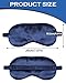 lulir Pack of 2 Sleep Masks for Men and Women, Light Blocking Sleeping Mask with Adjustable Strap, Comfortable Soft Blindfold Ideal for Travel, Aeroplane Nap