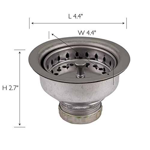Colador para fregadero de cocina en acero inoxidable 304 miniatura 2