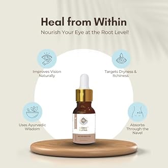 Nabhi Sutra Eye Care Belly Button Oil | Ayurvedic Oil for Dry Eyes, Redness & Eye Health | Improves Vision & Eyes Nourishment | Natural Wellness Formula | For Men & Women | 15ml