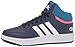 adidas Hoops 3.0 Mid Top Basketball Shoe, Dark Blue/Blue Rush/Turbo, 5 US Unisex Big Kid