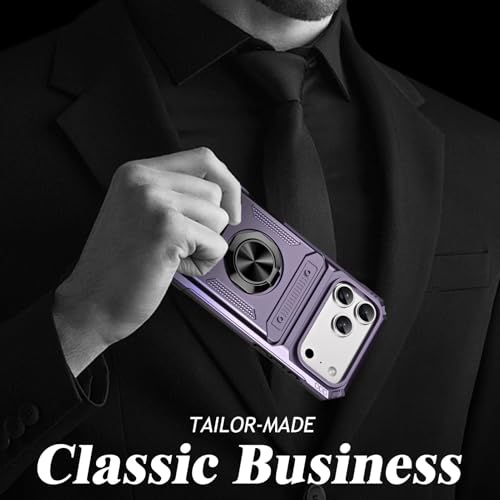 Coque magnétique pour iPhone 2025 Pro Max antichoc avec béquille 360° - 4