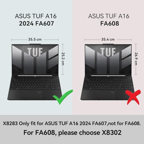 Smatree Hard EVA Protective Case Compatible for 16inch ASUS TUF Gaming F16 2024,for TUF Gaming A16 2024 FA607(Not fit for FA608),Zenbook Pro 16X OLED UX7602,15.6inch ASUS TUF Gaming F15/A15 Bag(X8283)