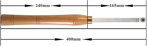 Miniatura 3 de Finisher - Herramienta de cincel doblada con punta de carburo de torno de madera con inserto de carburo redondo de 0.709 in, longitud de 16 pulgadas