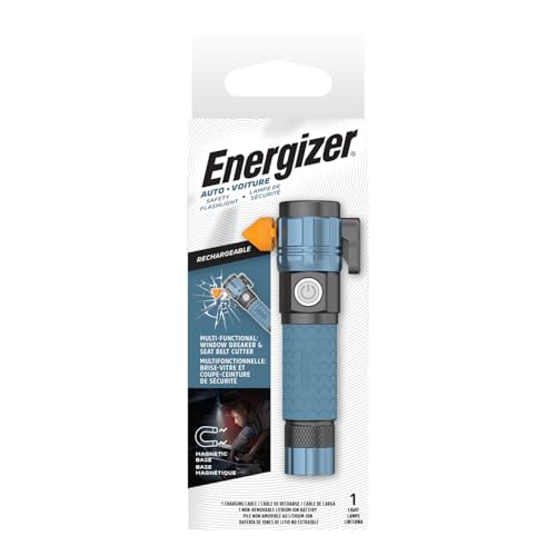 Energizer A-500 Rechargeable Flashlight, Auto Safety Seat Belt Cutter and Glass Breaker, IPX4 Water Resistant, Battery and USB Cable Included - image 8