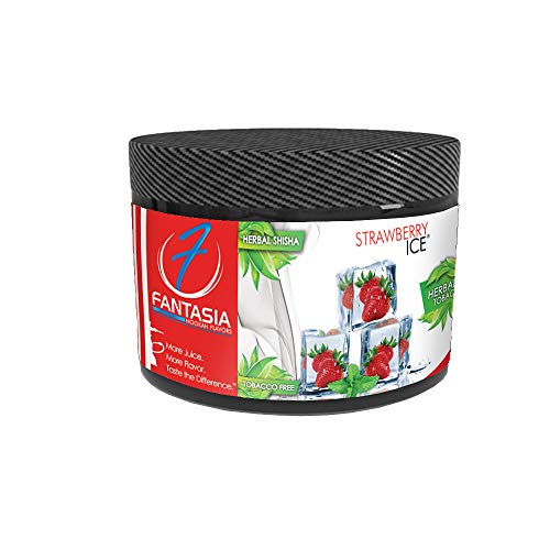 Fantasia Herbal, Hookah Shisha Flavor, 250g Can, Tobacco Free, Nicotine Free, Strawberry Ice Fantasia Herbal, Hookah Shisha Flavor, 250g Can, Tobacco Free, Nicotine Free, Strawberry Ice