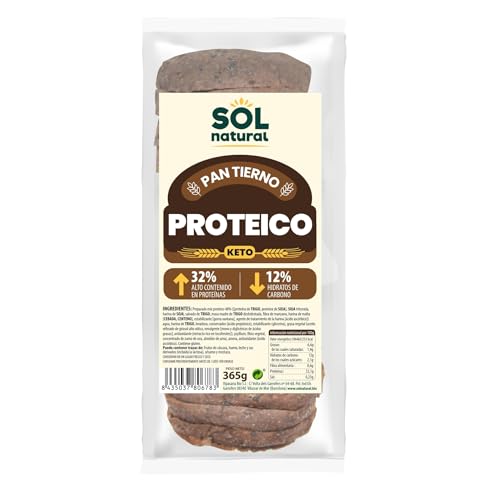 Pan De Molde Proteico Keto 365g Sol Natural