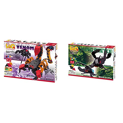 ���L���[ (LaQ) �A�j�}�����[���h�댯����(Animal World VENOM) & ���L���[ (LaQ) �C���Z�N�g���[���h(InsectWorld) �L���O�r�[�g���y�Z�b�g�����z