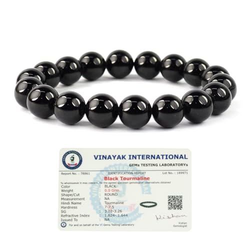 Image of Reiki Crystal Products Certified Natural Crystal Stone Round 10 mm Beads Bracelet for Men and Women | Reiki Charged Gemstone Jewellery Bracelet| Multiple Stone Variants Available