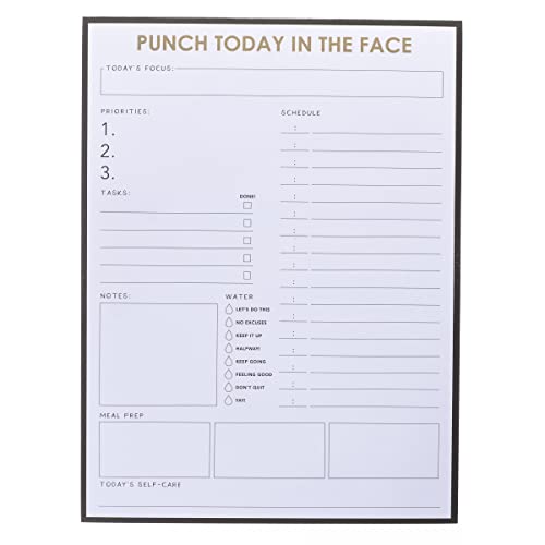 Image of Graphique Punch Today To-Do List Notepad | 150 Tear-Away Sheets | Task Planner | Daily Organizer | Memo Writing Pad | Priority Checklist | Undated | 6' x 8'