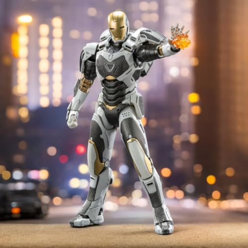 HiPlay ZD Toys Anniversary Series Collectible Figure Full Set: Non-Luminous Version: Iron Hero MK39 (1906-39), 1:10 Scale Miniature Action Figure BFGGTXMK39