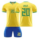 [APLICACIONES AMPLIAS]: Los uniformes de camiseta de fútbol niño y los trajes cortos son adecuados para cualquier deporte al aire libre o bajo techo, como entrenamiento de fútbol, ​​partidos de fútbol, ​​apoyo de fútbol, ​​correr, fitness, entrenamiento deportivo o ropa casual diari.