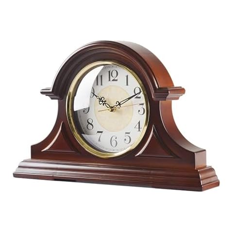 BINGOHM Wooden Silent Mantel Clock Cover