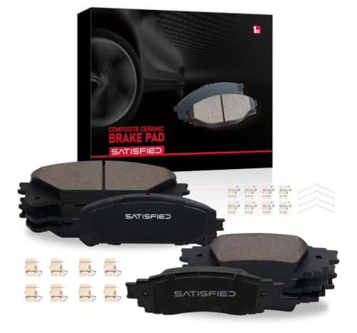 SATISFIED Ceramic Front Rear Brake Pads D1324 D1879 Fit For 