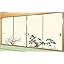 Amazon.co.jp: Otaki Sliding Door Paper, 4-Pattern High-Quality Woven ...