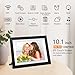 32GB 10.1 Inch WiFi Digital Picture Frame with 1280x800 HD IPS Touch Screen, Send Photo or Videos via App or Email,Support USB Drive/SD Card Extend Storage,Auto-Rotate,Wall Mountable