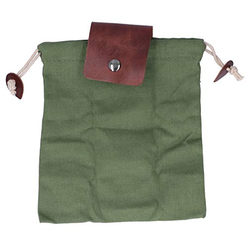 RiToEasysports Foraging Bag Outdoor,Portable Canvas Camping Belt Pouch Waist Hanging Mushroom Foraging Bag for Travel Camping - Image 3