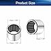 Bettomshin 5Pcs HK2526 Needle Roller Bearings,25x32x26mm One Way Bearing, Small Mop Bearings Industrial Bearings Needle Bearings Bore,Metal Bearings