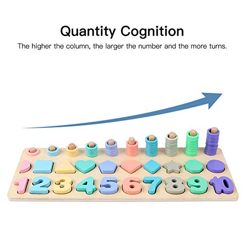 3 em 1 quebra-cabeça de números de madeira tabuleiro logarítmico classificador de contagens jogo bri
