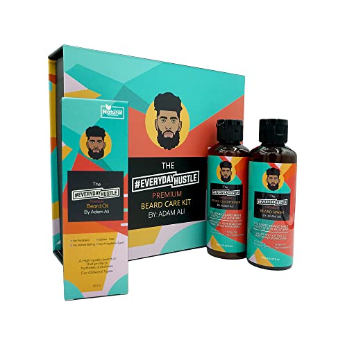 #EverydayHustle Premium Beard Care Kit for Men - With Shampoo,