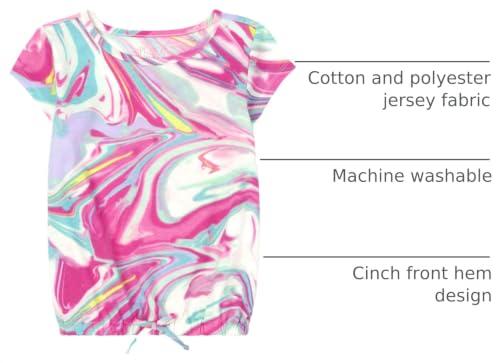 Image of Short Sleeve Tie Front Top