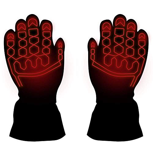 Volt Resistance Mens 7V Heated Waterproof Snow Gloves Medium Black Grey #TOP4