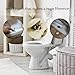 Singring 2 Pack Toilet Bolt Caps, Gold Birds Toilet Bolt Covers with 4 Pcs Universal Toilet Caps, Cute Bathroom Decorative Toilet Floor Screw Cover Cap Easy Installation (Gold)