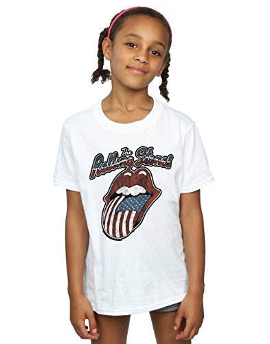 Image of Rolling Stones Girls Tour of America T-Shirt 9-11 Years White