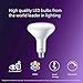 Philips LED BR40 Ultra Definition Frosted Dimmable LED Light Bulbs - Flicker-Free 65w Light Bulbs with EyeComfort Technology - Soft White 2700K Lightbulb - 800 Lumen - E26 Base - 4 Pack