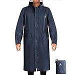 ANYOO Unisex Impermeable Ligero Portátil Con Capuc...: Material de alta calidad: hecho de tela de poliéster 190T de alta densidad + revestimiento de TPU. ANYOO Chubasquero reutilizable de alta calidad con resistencia al desgarro para un uso duradero y cómodo. Adecuado para todas las estaciones. Diseño de...