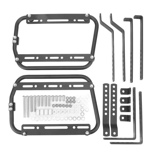 Fabater - Fabater Supports Latéraux de Moto, Support de Barre de Sacoche en Alliage D'aluminium, Supports de Support à Haute capacité de, avec Ensemble D'outils D'installation Complet, pour