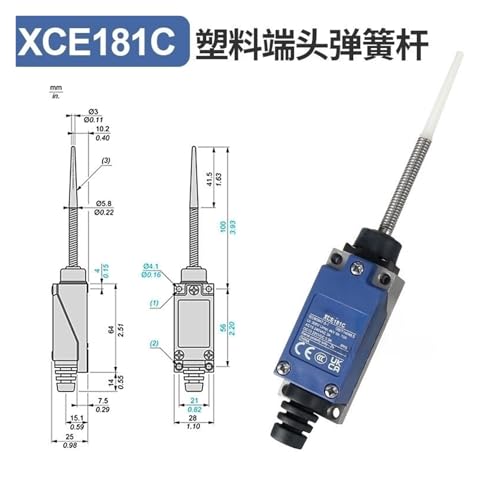 Interrupteur de course XCE110 pour automatisation industrielle