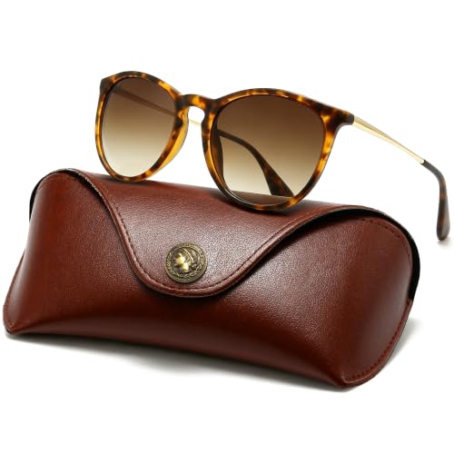 Image of SUNGAIT Premium Vintage Round Sunglasses for Women Men Classic Retro Trendy Style