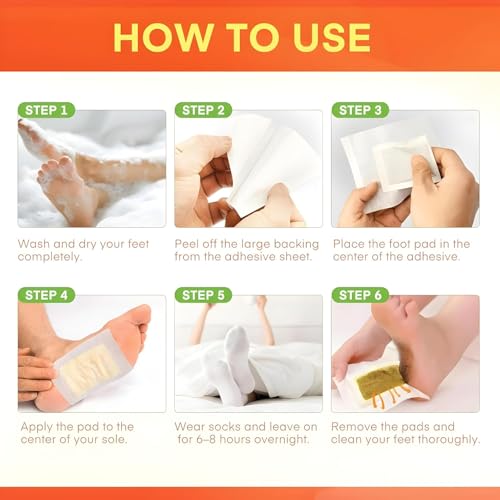 Image of Foot Patches - Stress Relief Detox Patch with Ginger, Lymphatic Drainage And Toxin Cleansing Pads - Deep Sleep Support Foot Pads for Men And Women (Pack of 2)
