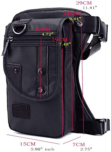 Hebetag Bolsa de perna masculina para motocicleta para uso ao ar livre Motocicleta Motocicleta Mochi