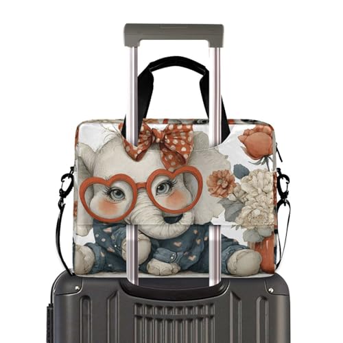 Bolso Maletín para Laptop con Estampado de Elefante Anime miniatura 4