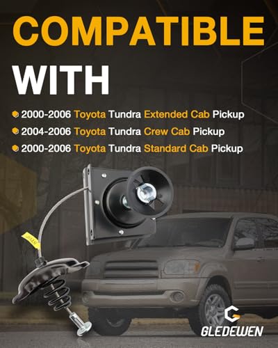 Image of Spare Tire Carrier, Compatible with 2000-2006 Toyota Tundra, Spare Tire Mount under Frame, Spare Tire Hoist, 5th Wheel Towing Winch with Offset Cable, Replaces# 519000C010, 519000C060, 924-529