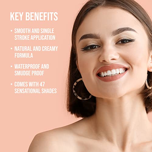 Image of Colors Queen Queen Lips Matte Lipstick | Long Lasting Lipstick Waterproof Highly Pigmented with Smooth Application | Smudge Proof Lipstick for Women (29 - Wild Rose)
