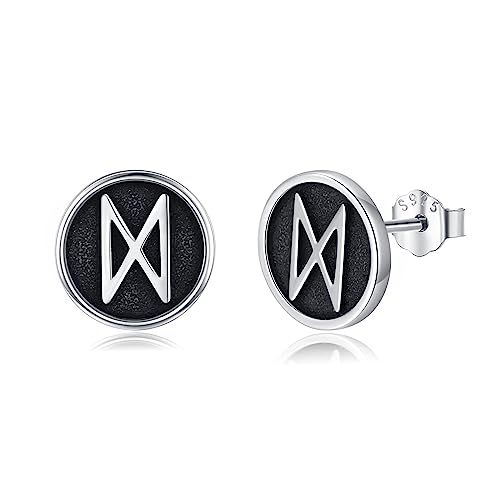 Pendientes vikingos de plata con caja de regalo detallazo original para parejas