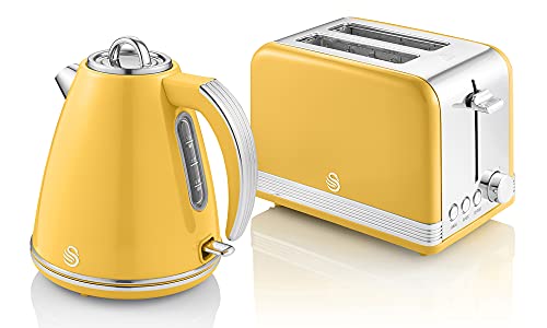 Swan Retro Yellow Kettle And Toaster FOR SALE! - PicClick UK