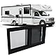 Wohnmobil Fenster, Fenster 550x260mm Horizontal Vertikal Schiebefenster mit Sichtschutz Insektennetzen Getöntes Gehärtetes Glas für Wohnmobilfenster Schiebefenster-Ersatz