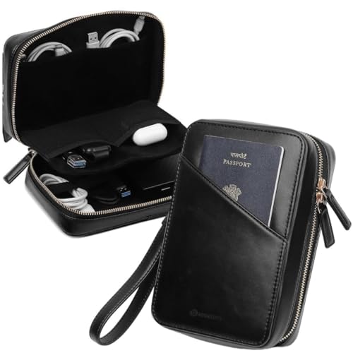 GadgetBite Faux Leather Travel Accessories Organiser Portable Gad...