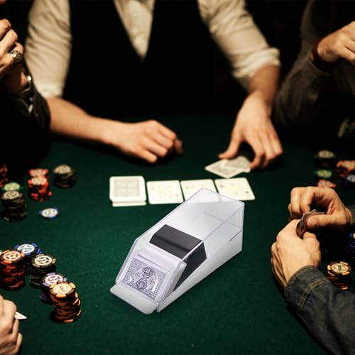 Distributeur de cartes de table en acrylique robuste et fluide
