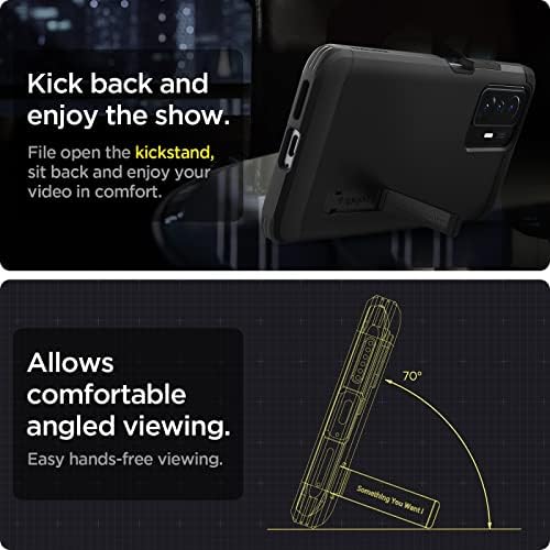 Spigen Tough Armor Case Compatible with Xiaomi 11T Pro and Compatible with Xiaomi 11T - Black