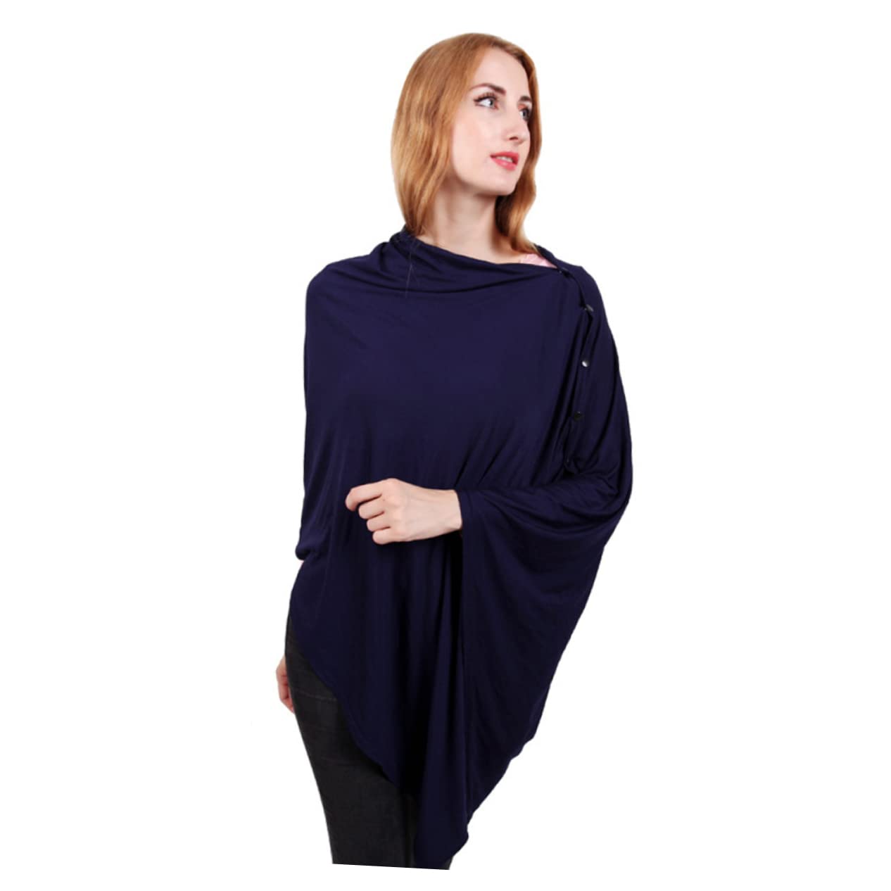 Toddmomy Foulard d'allaitement Extensible en Coton et Polyester, Couverture Multifonction pour Poussette, Protection Solaire et Vent pour Maman Allaitante