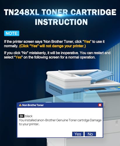 TN248XL MFC-L3740CDW TN 248 Toner Kompatibel für Brother MFC-L3740CDW Toner MFC-L3760CDW für Brother TN248 Toner Original TN-248 XL TN-248 DCP-L3560CDW DCP-L3520CDW HL-L3240CDW HL-L3220CWE (4er-Pack)
