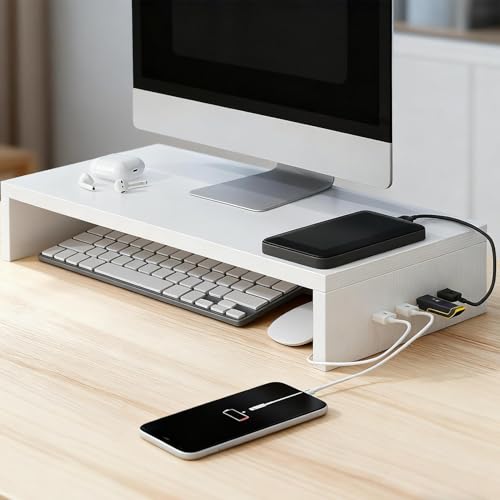 Booster d'étagère de ventilation pour support d'ordinateur et imprimante de bureau