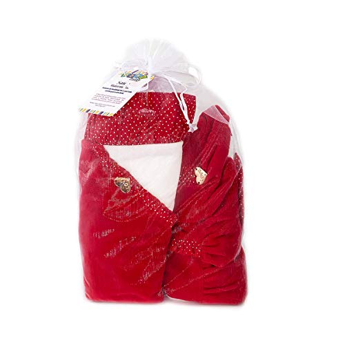 Saída Maternidade Menina Poá Vermelho - Maxibaby